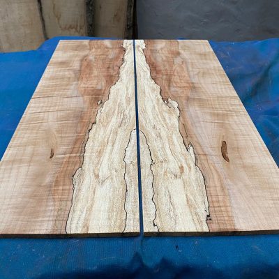 Flamed / Spalted Maple Guitar tops 570x190 mm