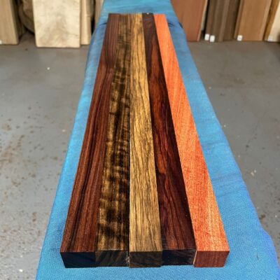 Bolivian Rosewood, Amazique, Black Limba, Indian Rosewood, Namibian Rosewood 1x1x24 inches