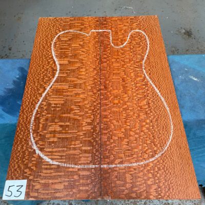 Leopardwood Guitar Top (2 Pieces) 530x190x10 mm