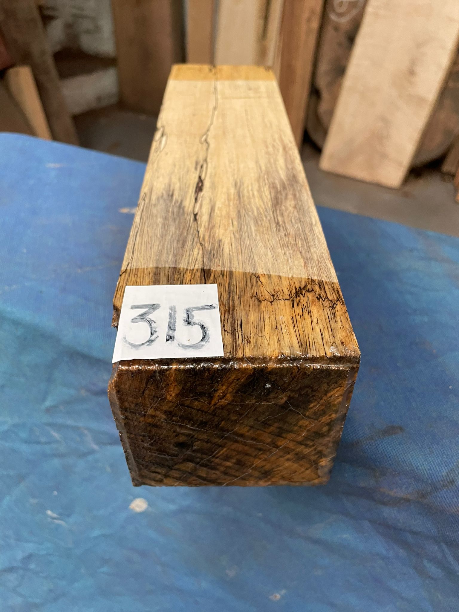 Spalted Tamarind 3x3x12 inches
