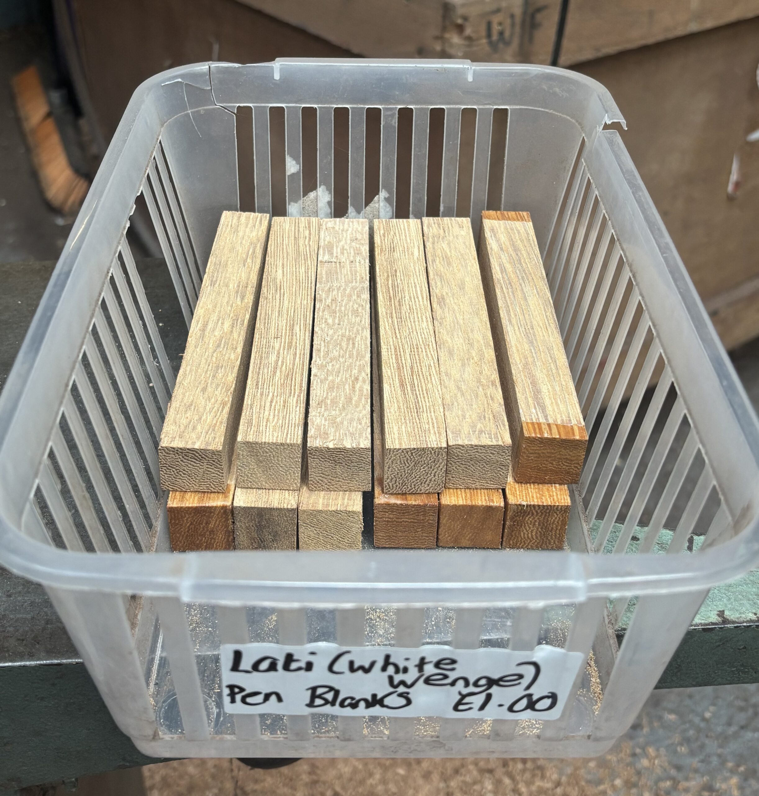 Lati (White Wenge) Pen Blank 22x22x150 mm