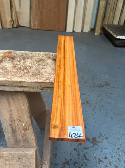 Tigerwood (Goncalo Alves) fingerboard 575x74x11 mm FB424 - Woodwise UK