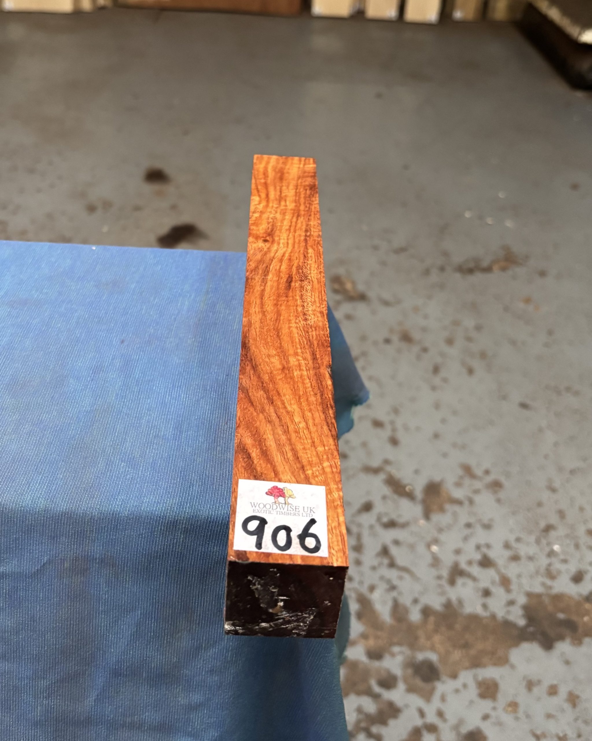 Cocobolo (Nicaraguan) 1.5x1.5x12 inches