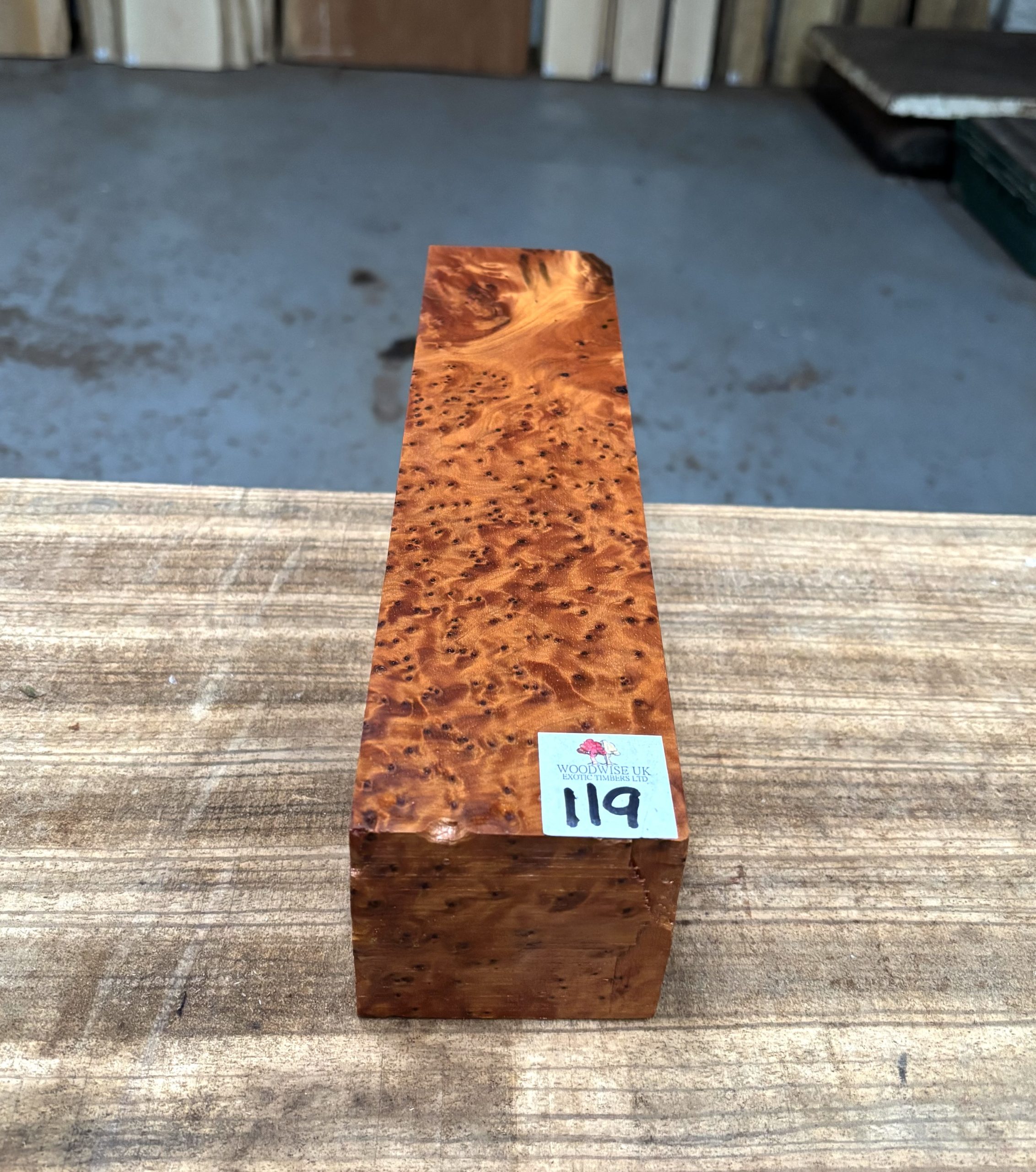 Thuya Burr 3x3x12 Inches