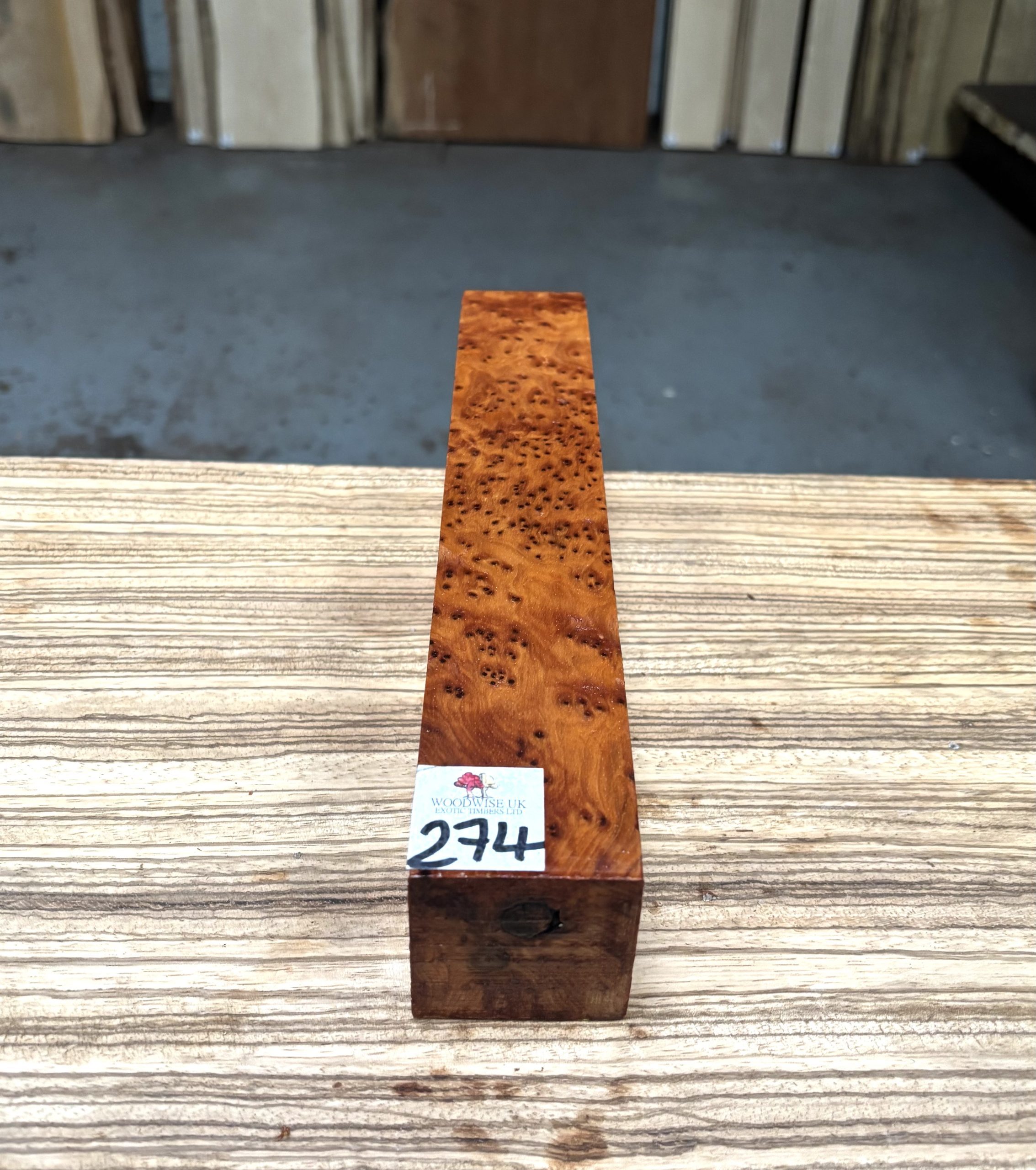 Thuya Burr 2x2x12 Inches