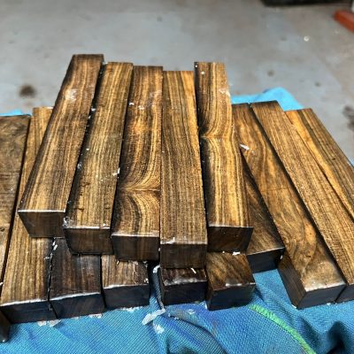 Chacate Preto Pen Blank 22x22x150 mm