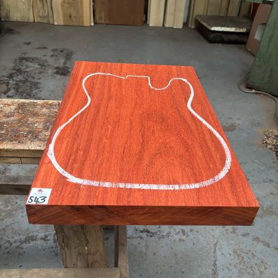 Padauk Guitar Body Blank (1 Piece) 535x355x46 mm
