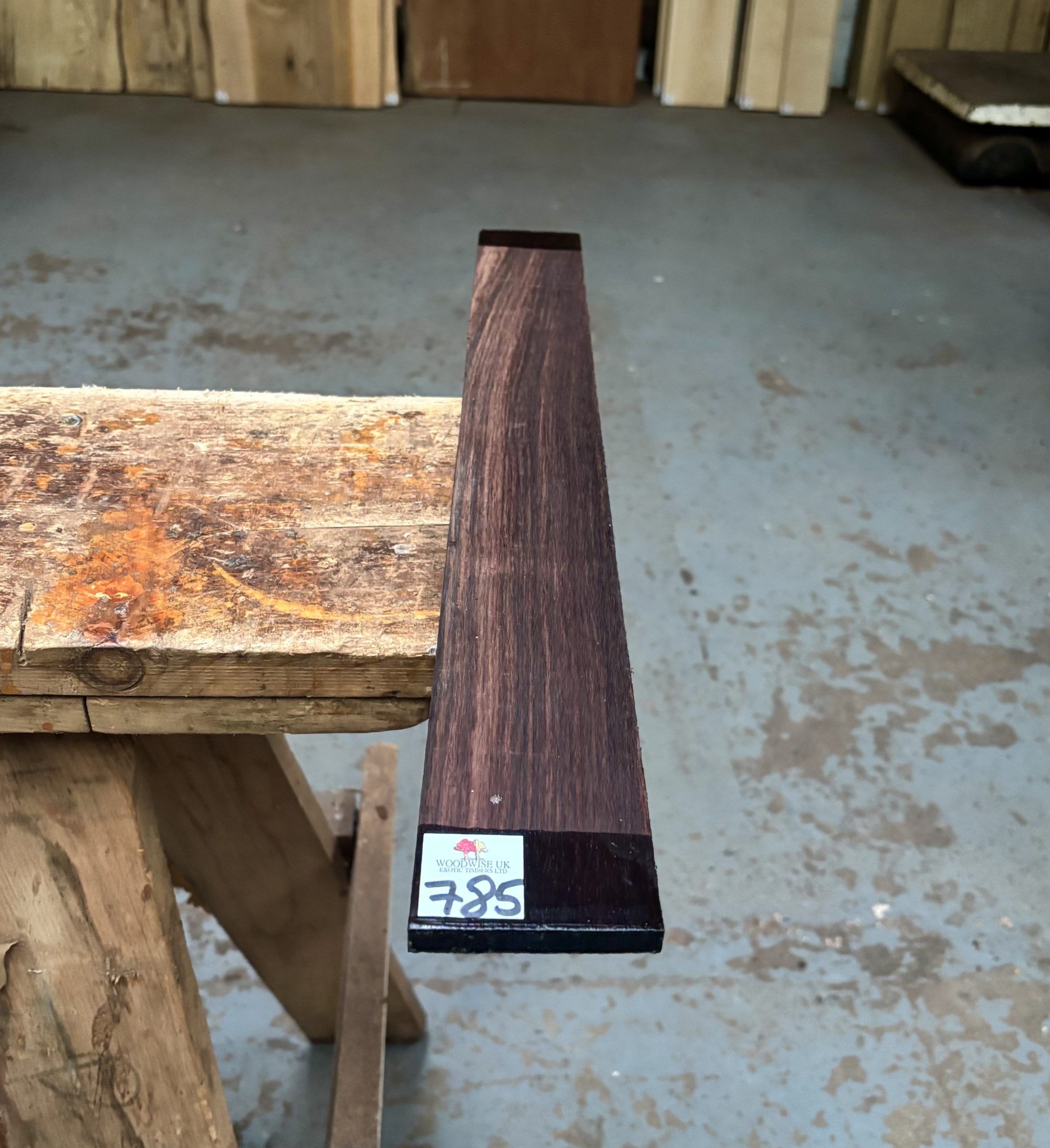 Indian Rosewood Fingerboard 530x65x9-11 mm