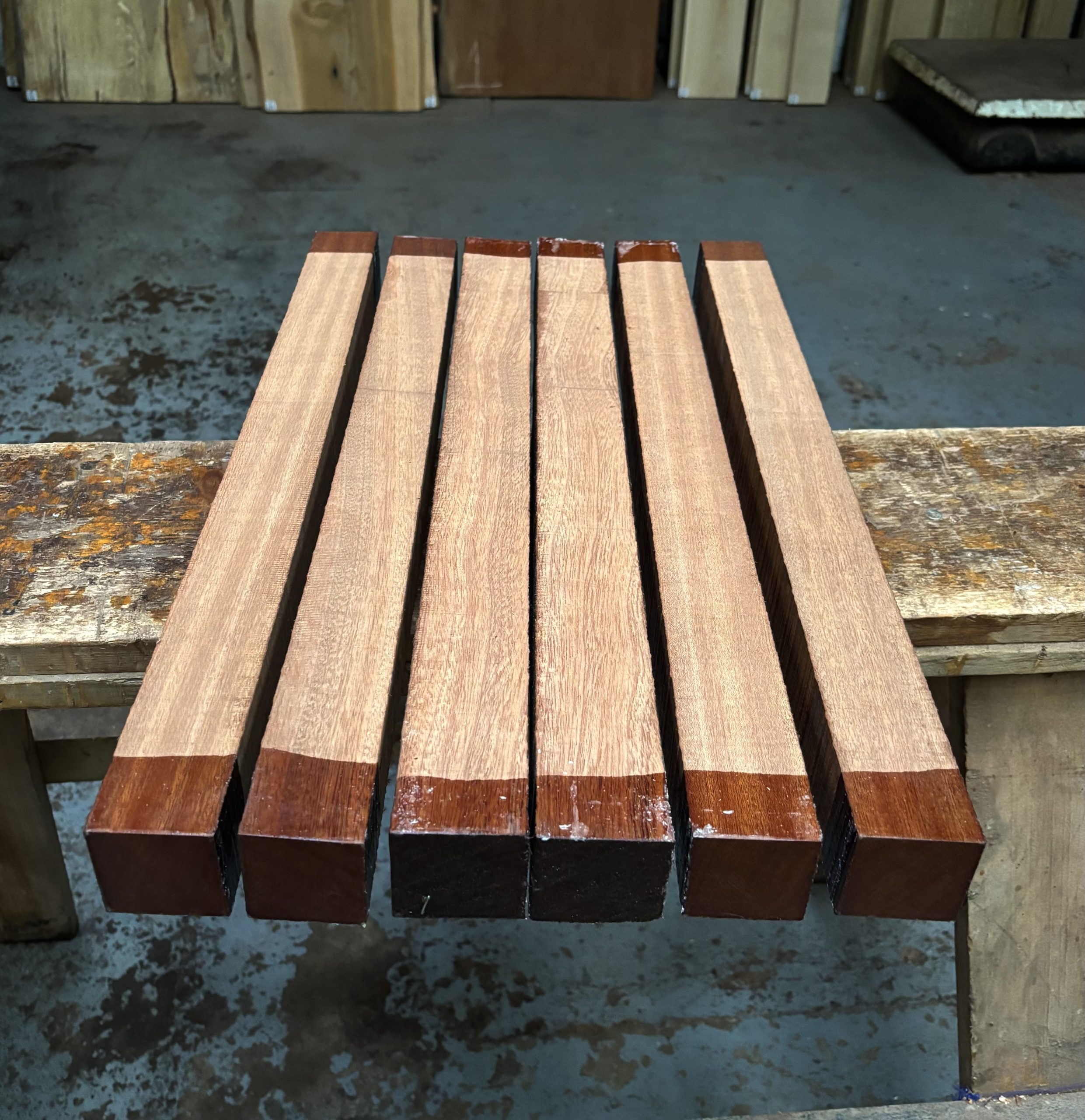 Khaya Mahogany 2x2x24 Inches