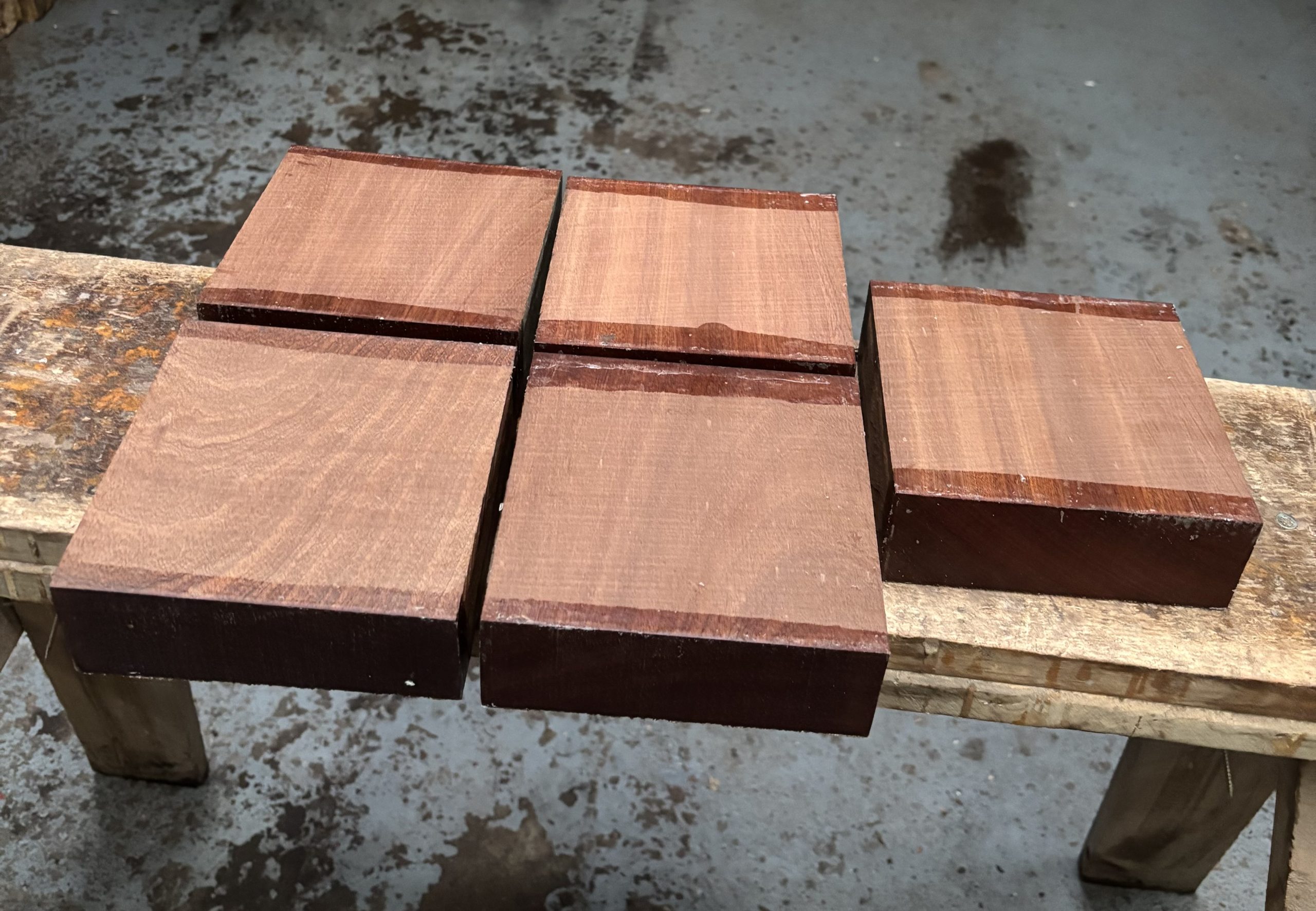 Sapele 6x6x2 Inches