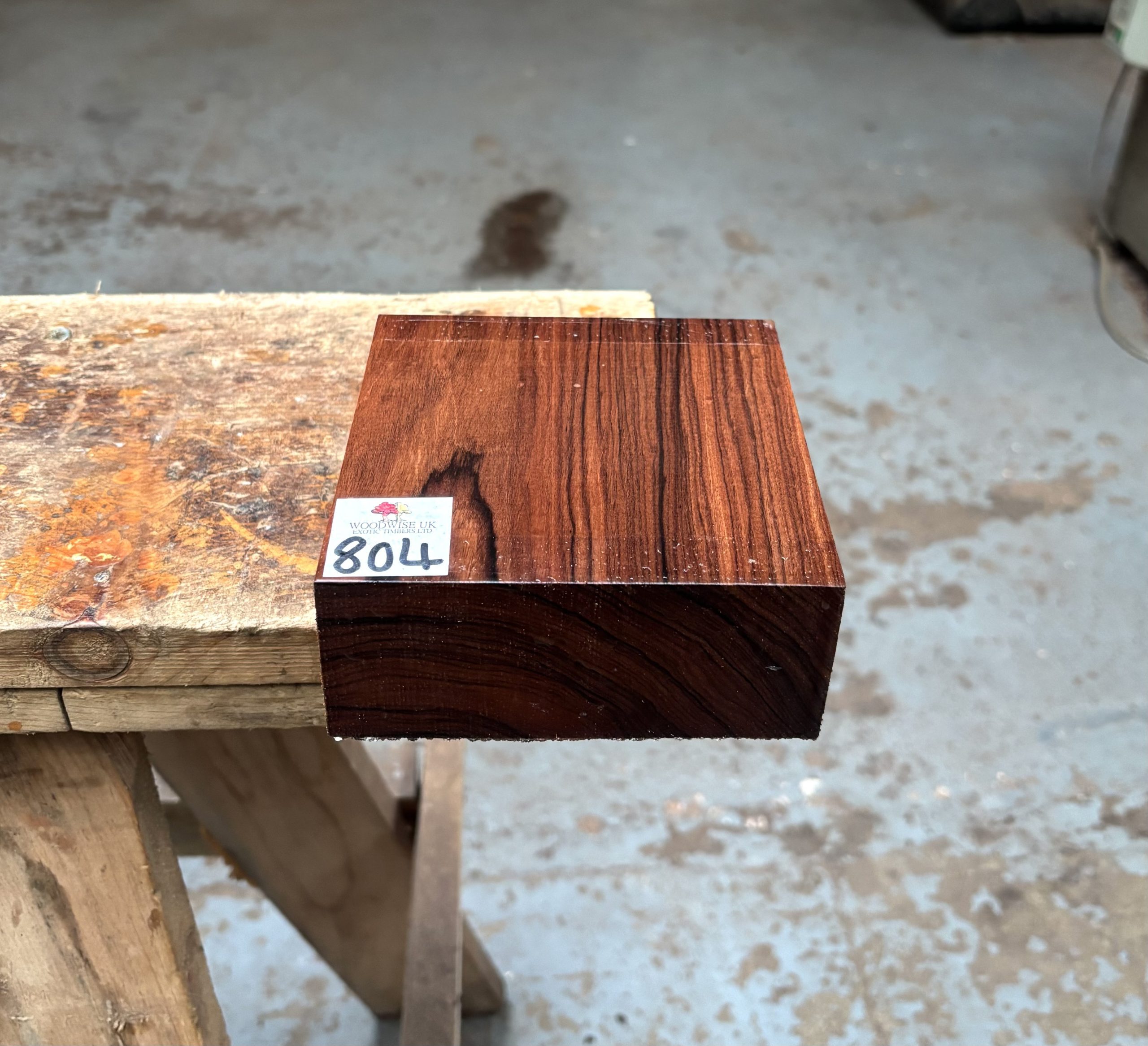 Bolivian Rosewood 125x125x52 mm
