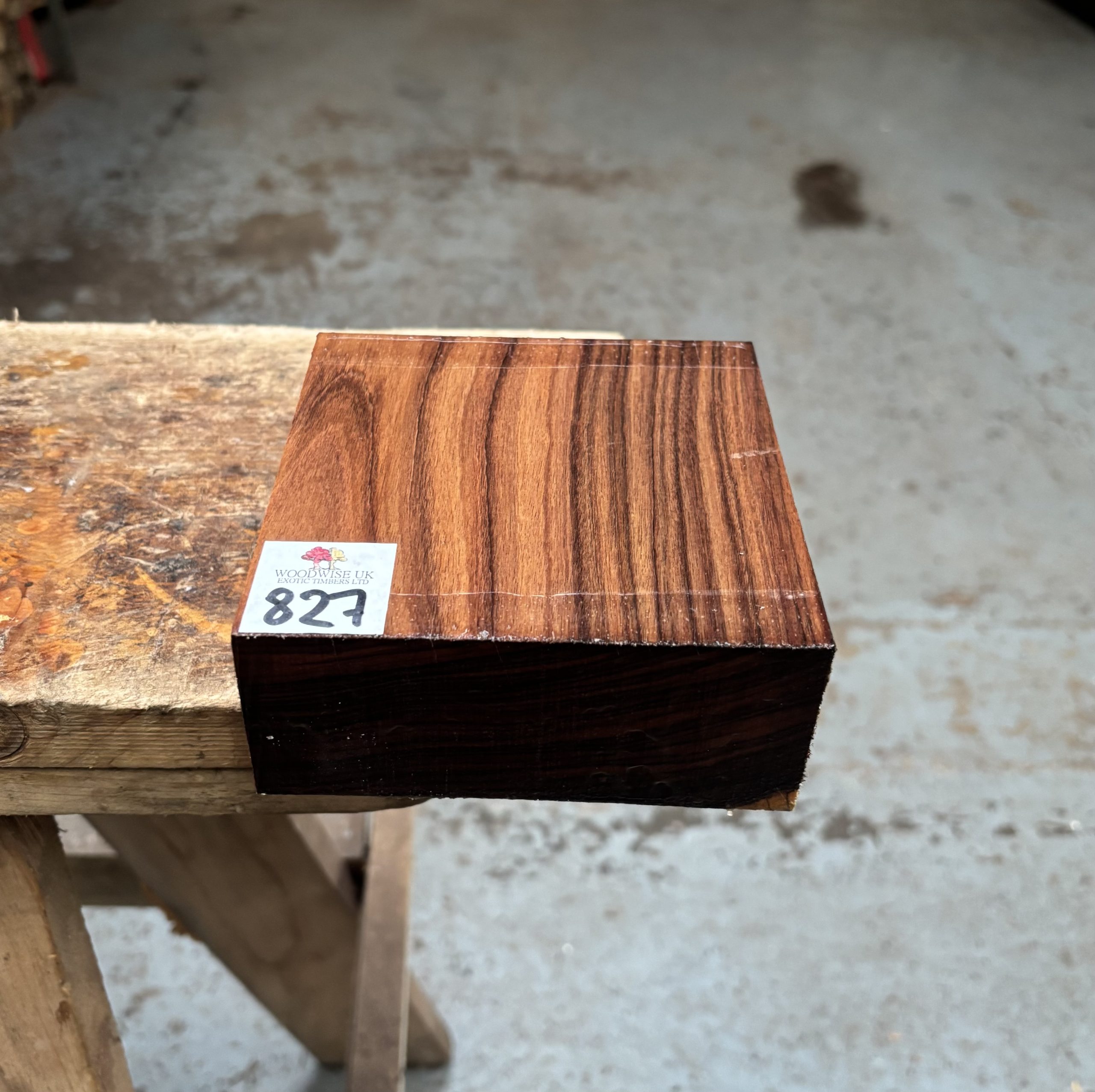 Bolivian Rosewood 125x125x52 mm