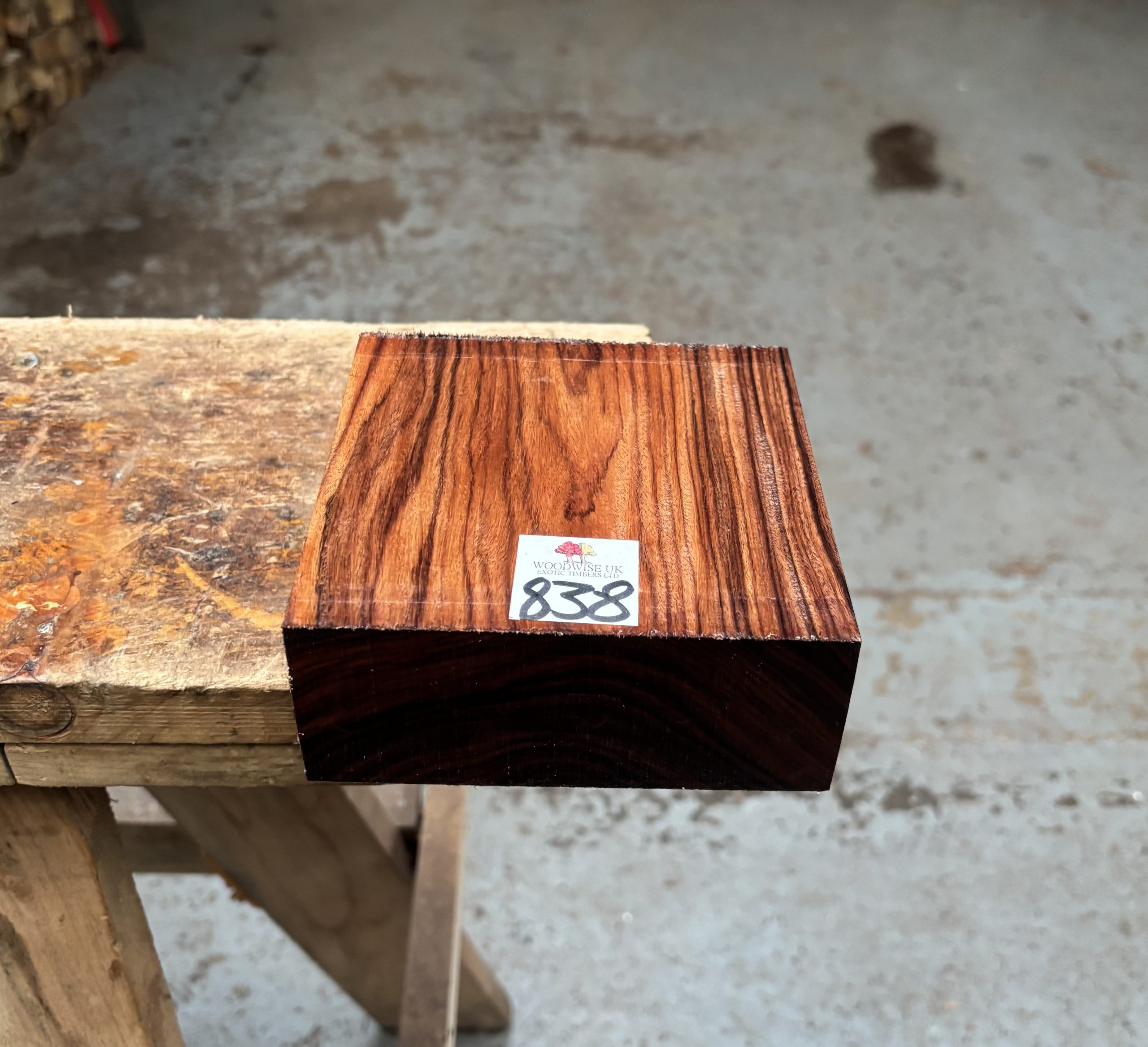 Bolivian Rosewood 125x125x52 mm