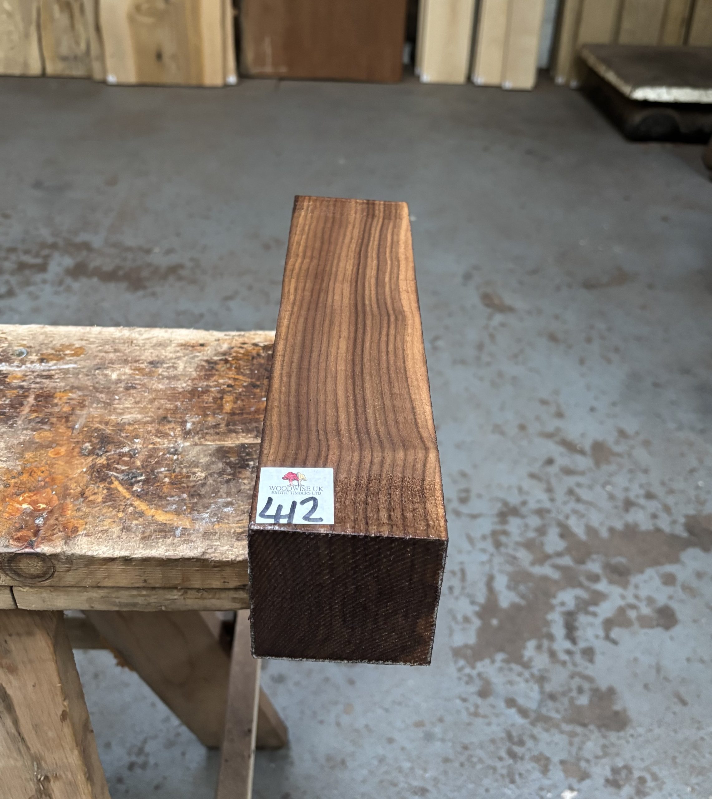 American Walnut 3x3x11.75 inches