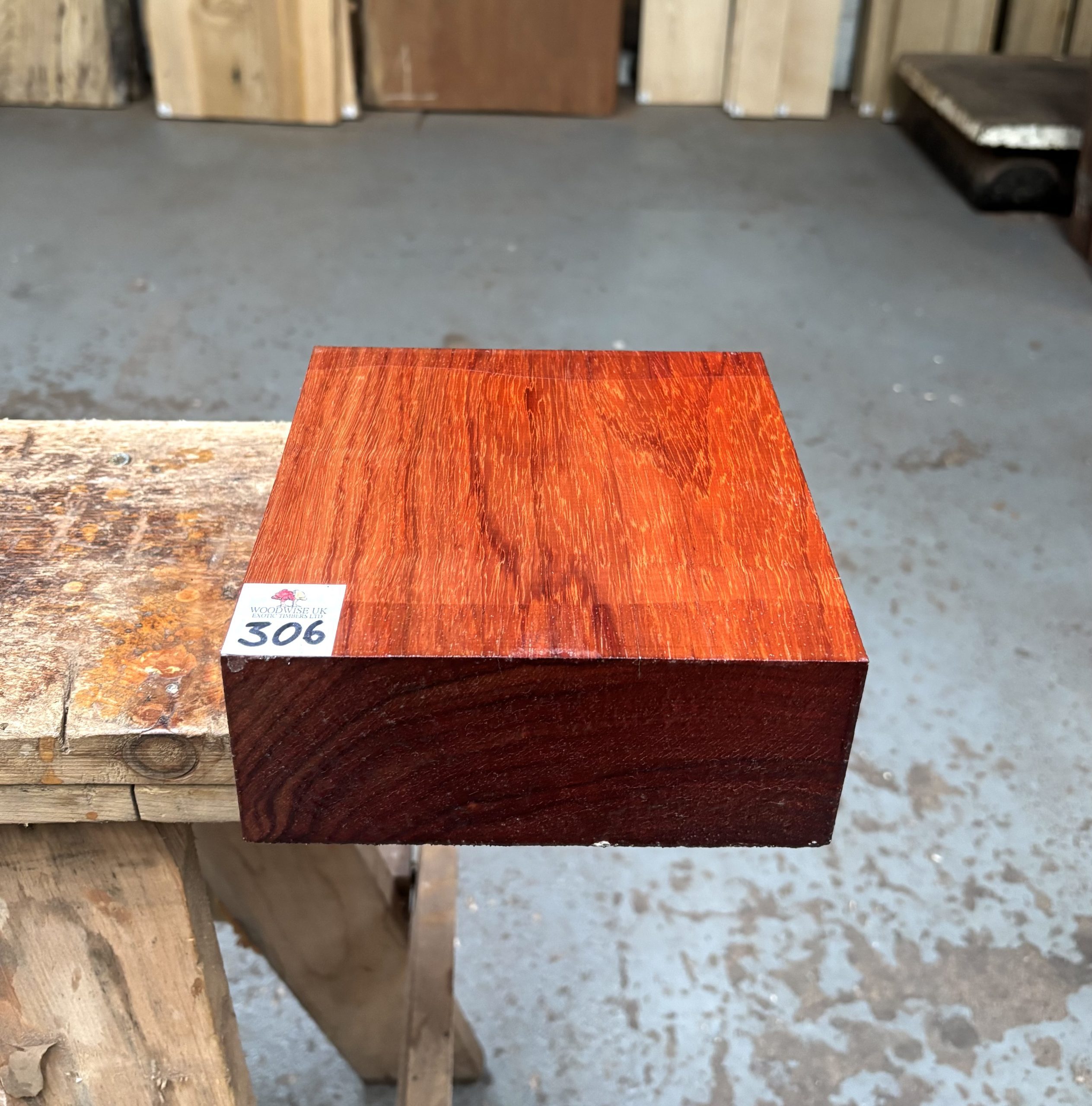 Padauk 7x7x3 Inches
