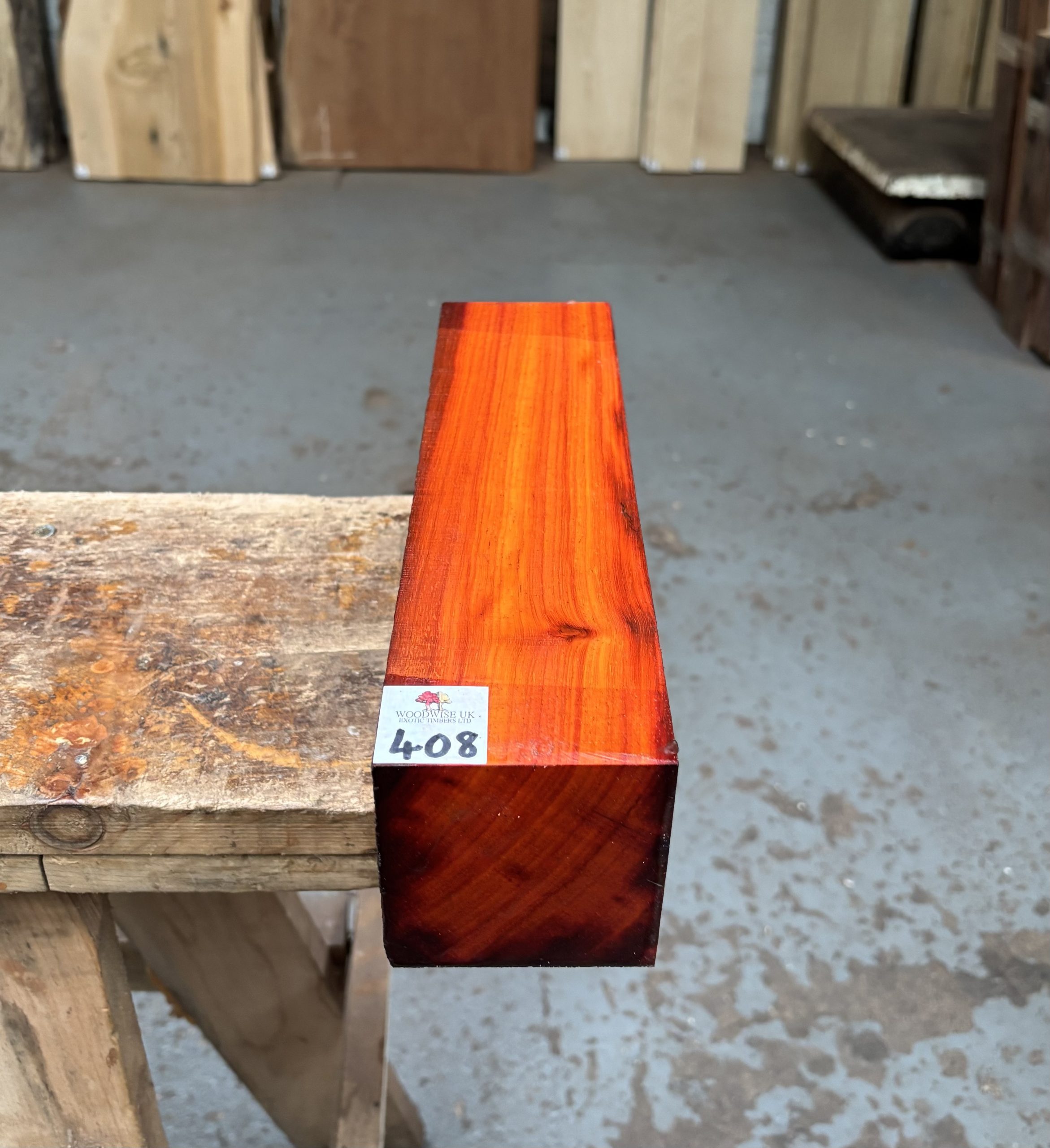 Padauk 3x3x12 Inches