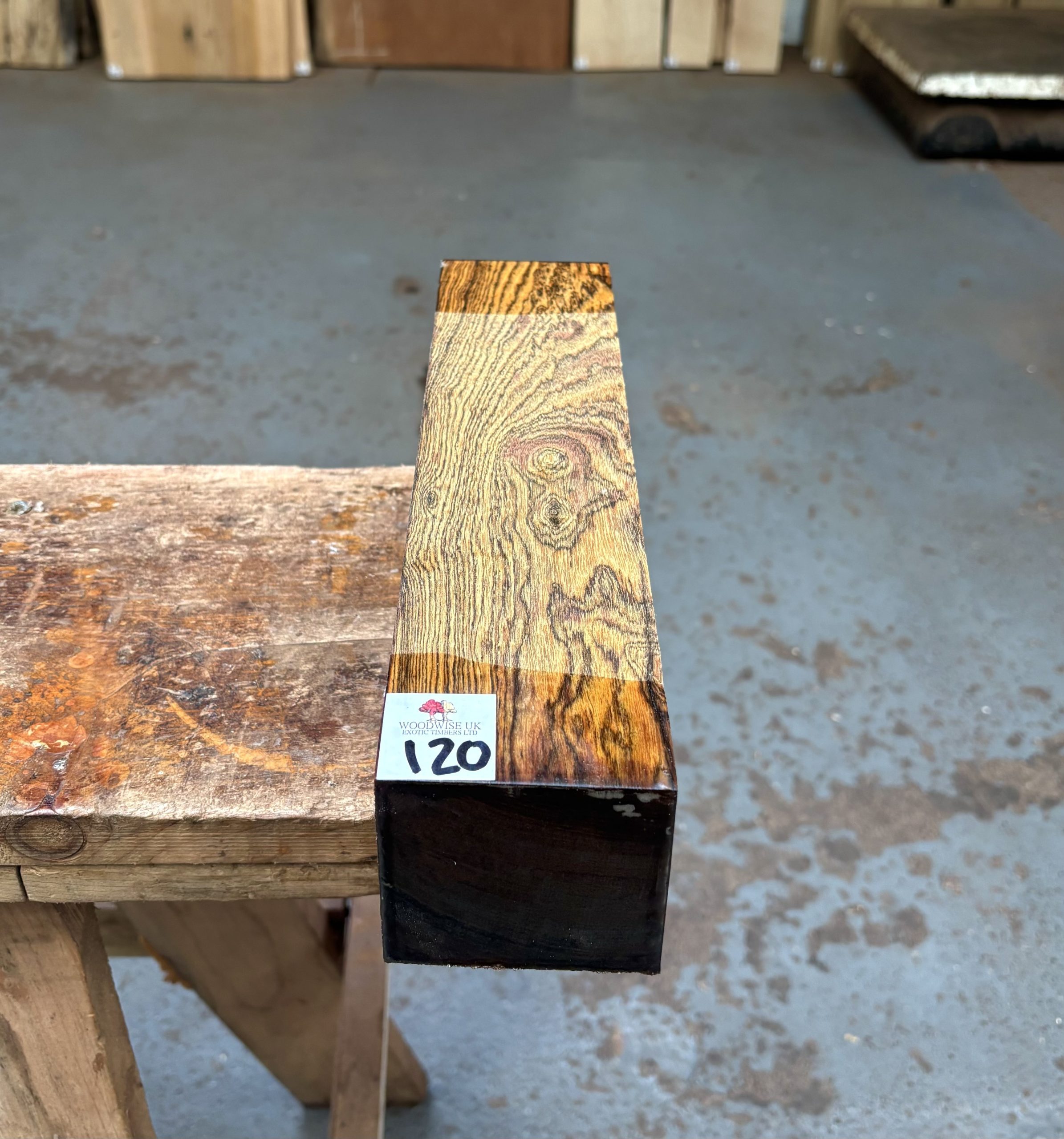 Bocote 3x3x12 Inches