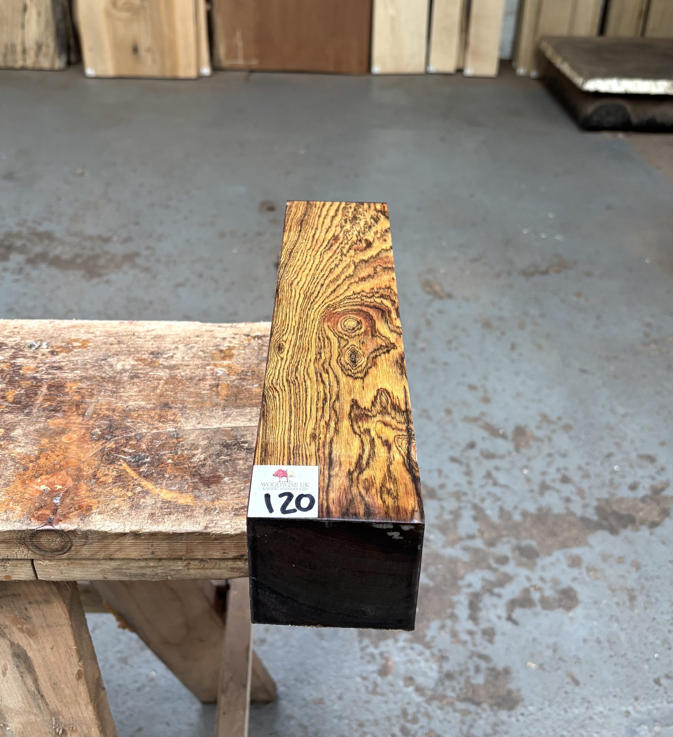 Bocote 3x3x12 Inches