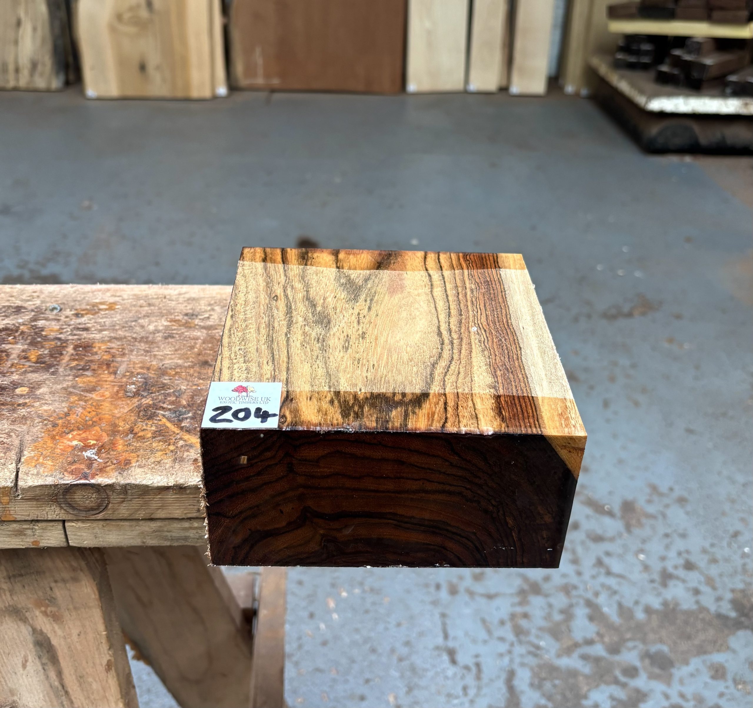 Bocote 6x6x3 Inches
