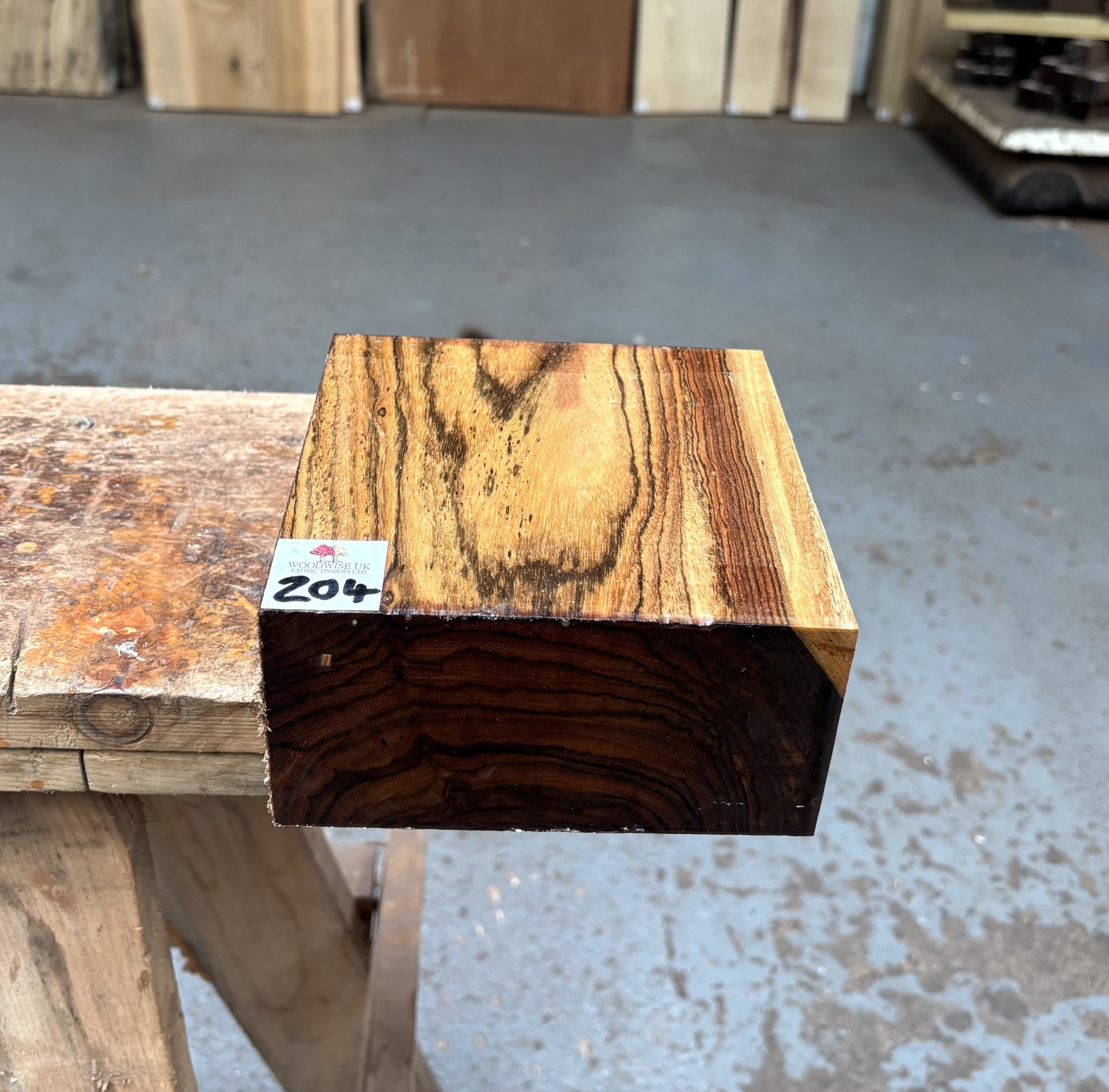 Bocote 6x6x3 Inches