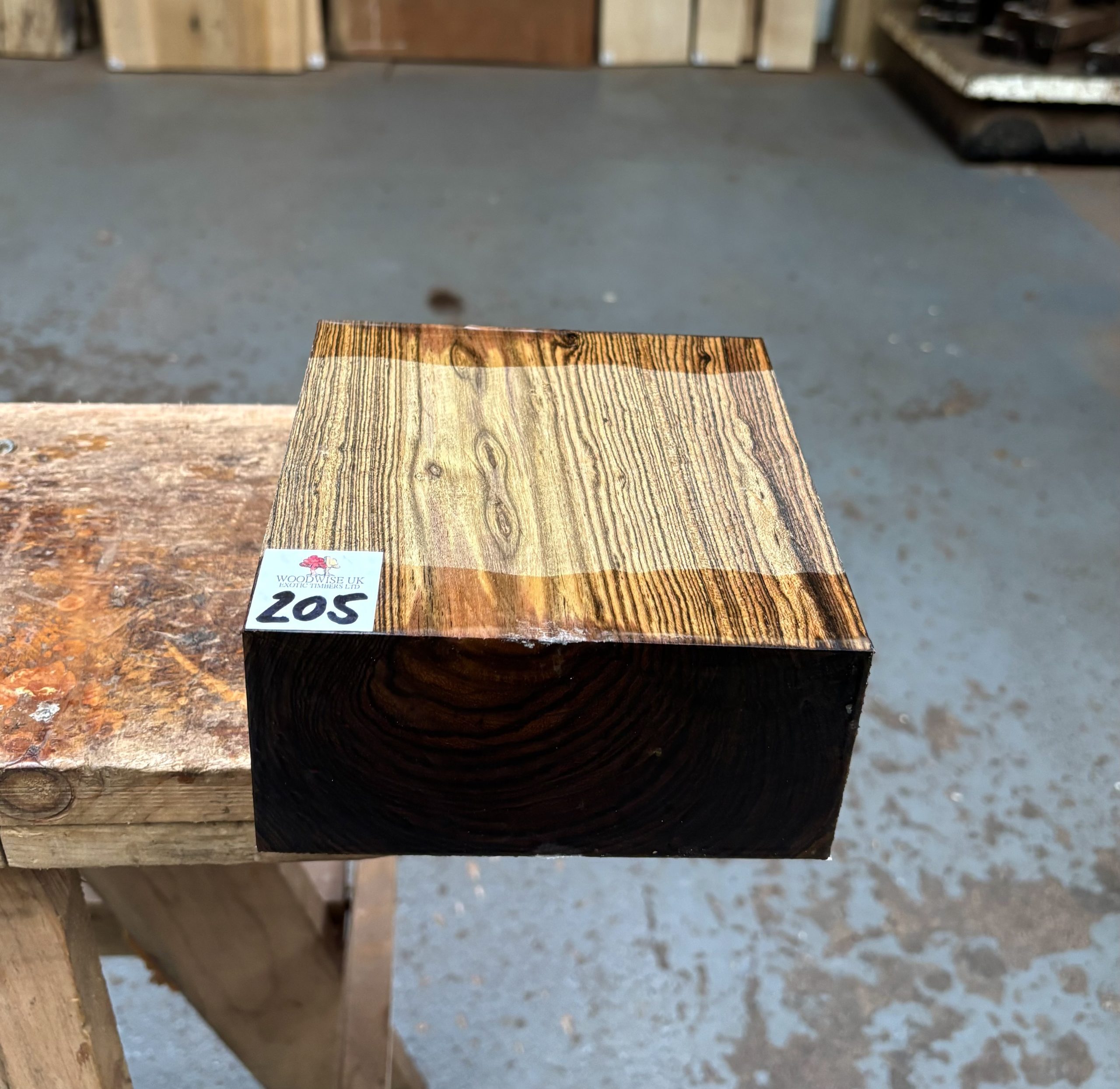 Bocote 6x6x3 Inches