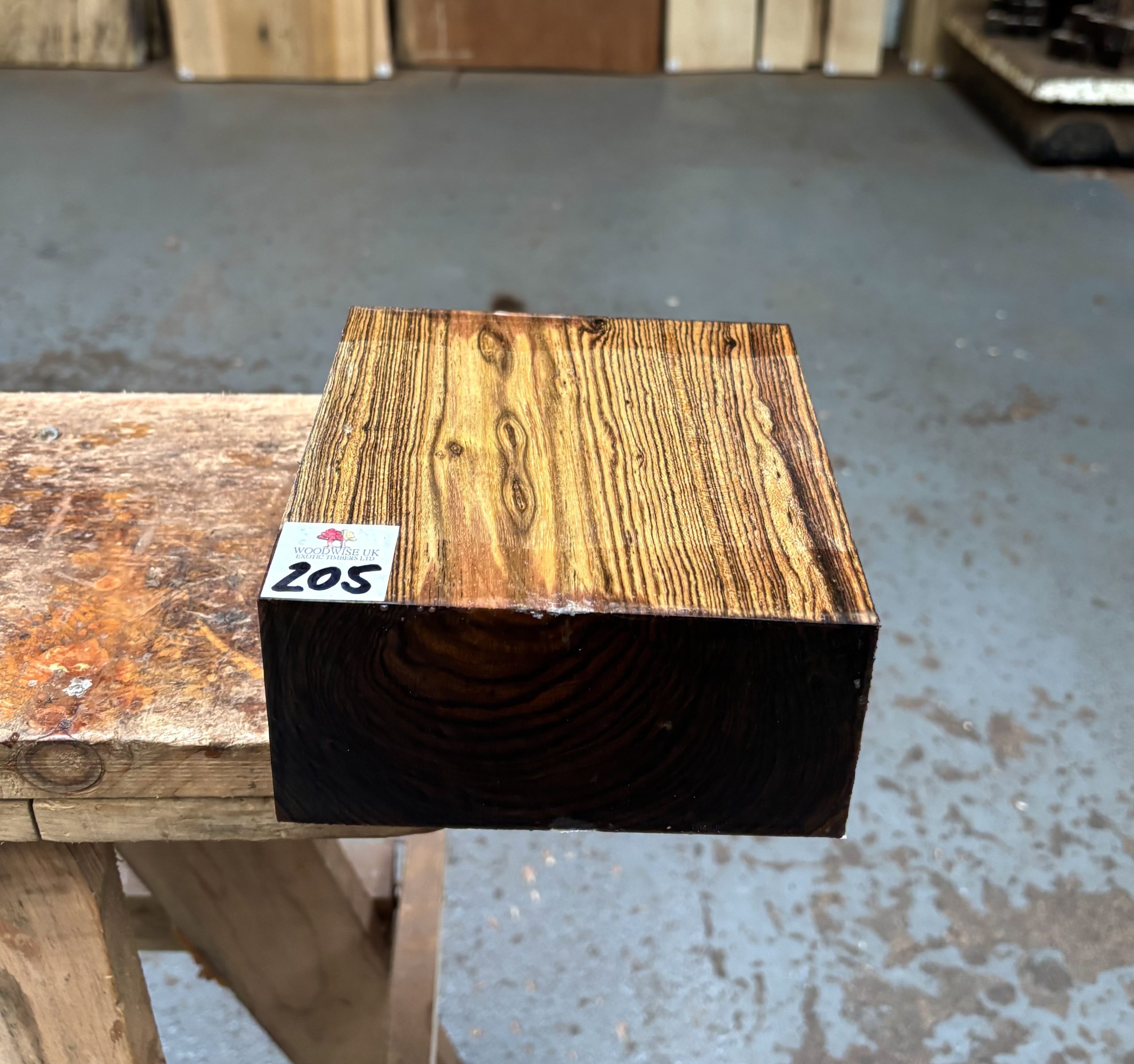 Bocote 6x6x3 Inches