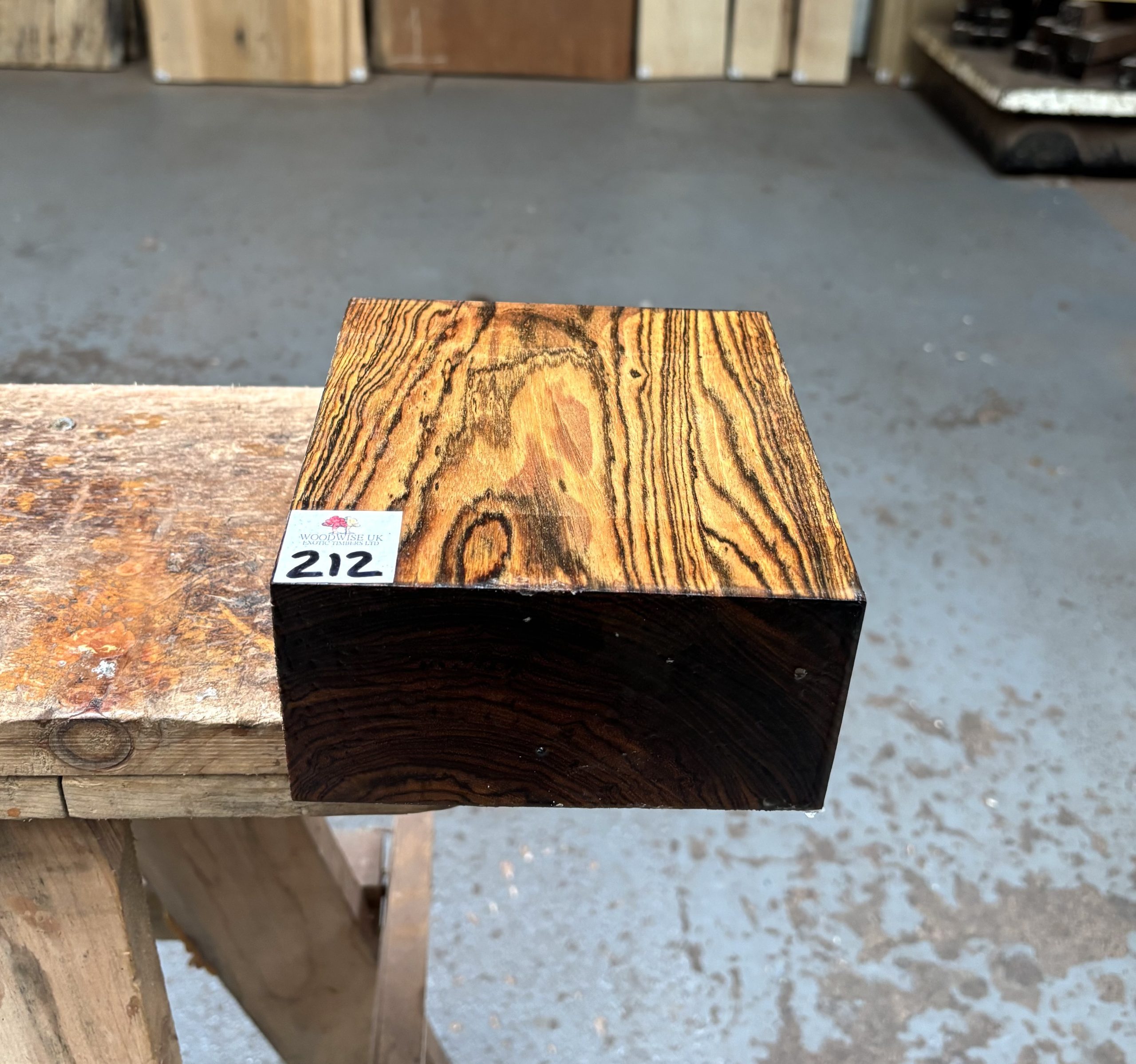 Bocote 6x6x3 Inches