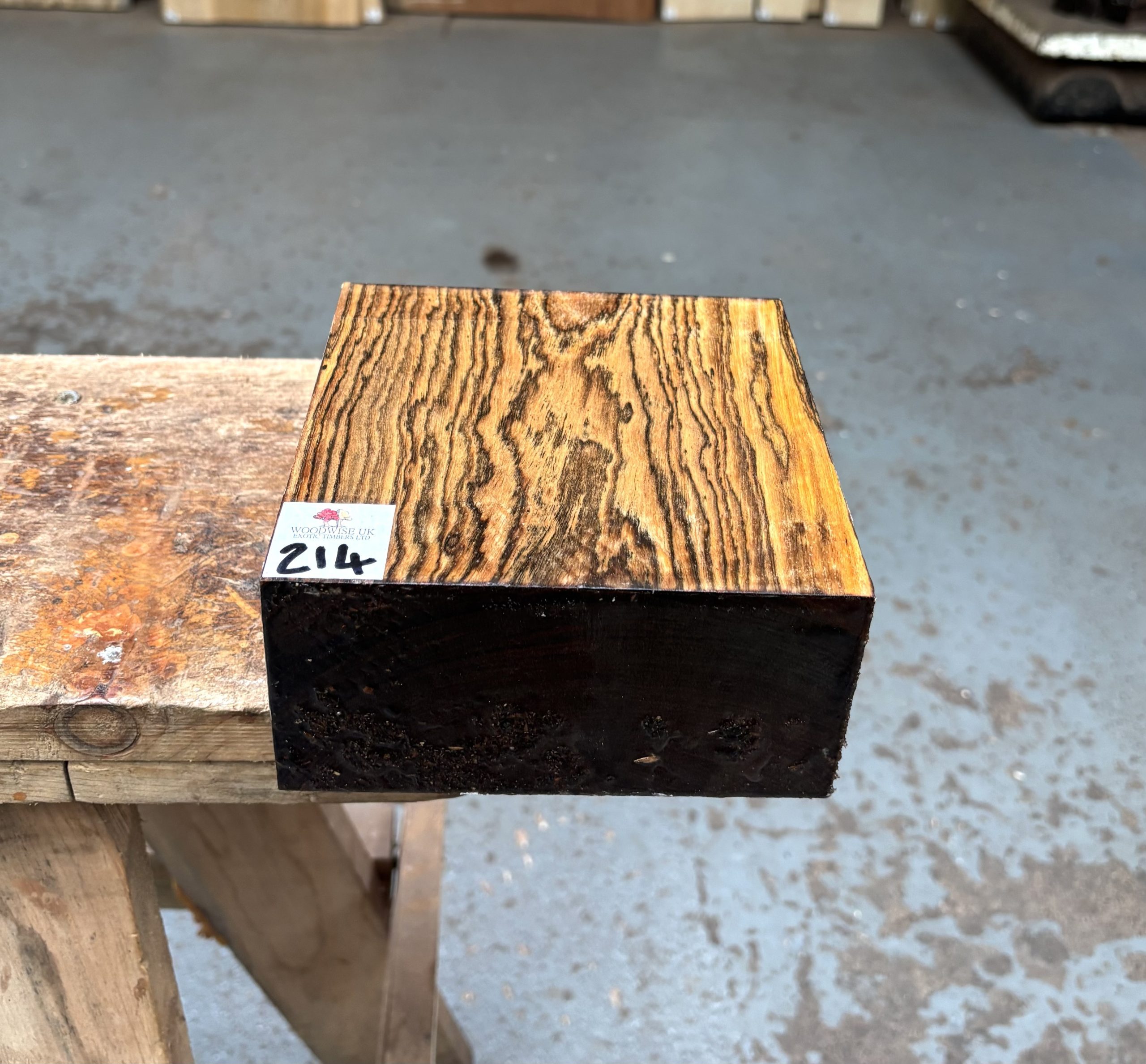 Bocote 6x6x3 Inches