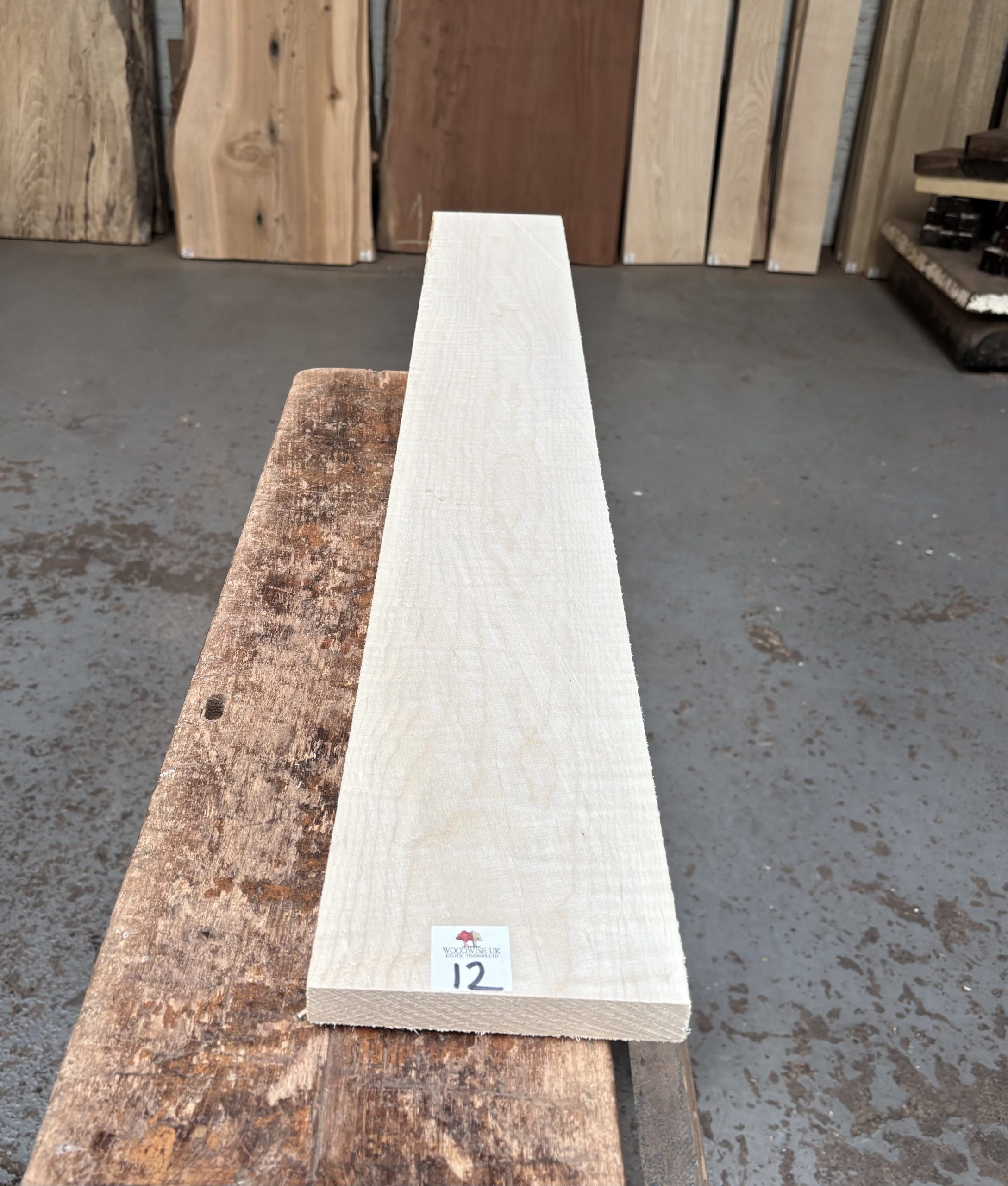 Curly Maple 1030x140x21 mm
