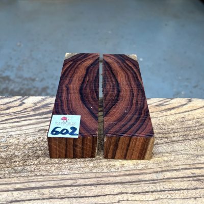 Bolivian Rosewood Bookmatched (2 Pieces) Knife Blanks 155x100x35 mm