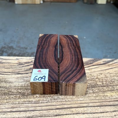 Bolivian Rosewood Bookmatched (2 Pieces) Knife Blanks 155x100x35 mm