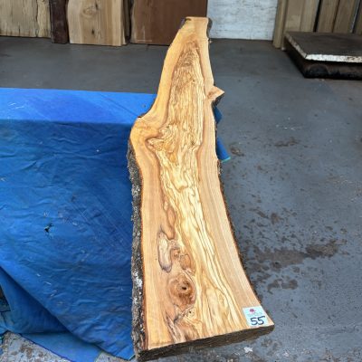 Mediterranean Olivewood Board 1770x150-210x26 mm