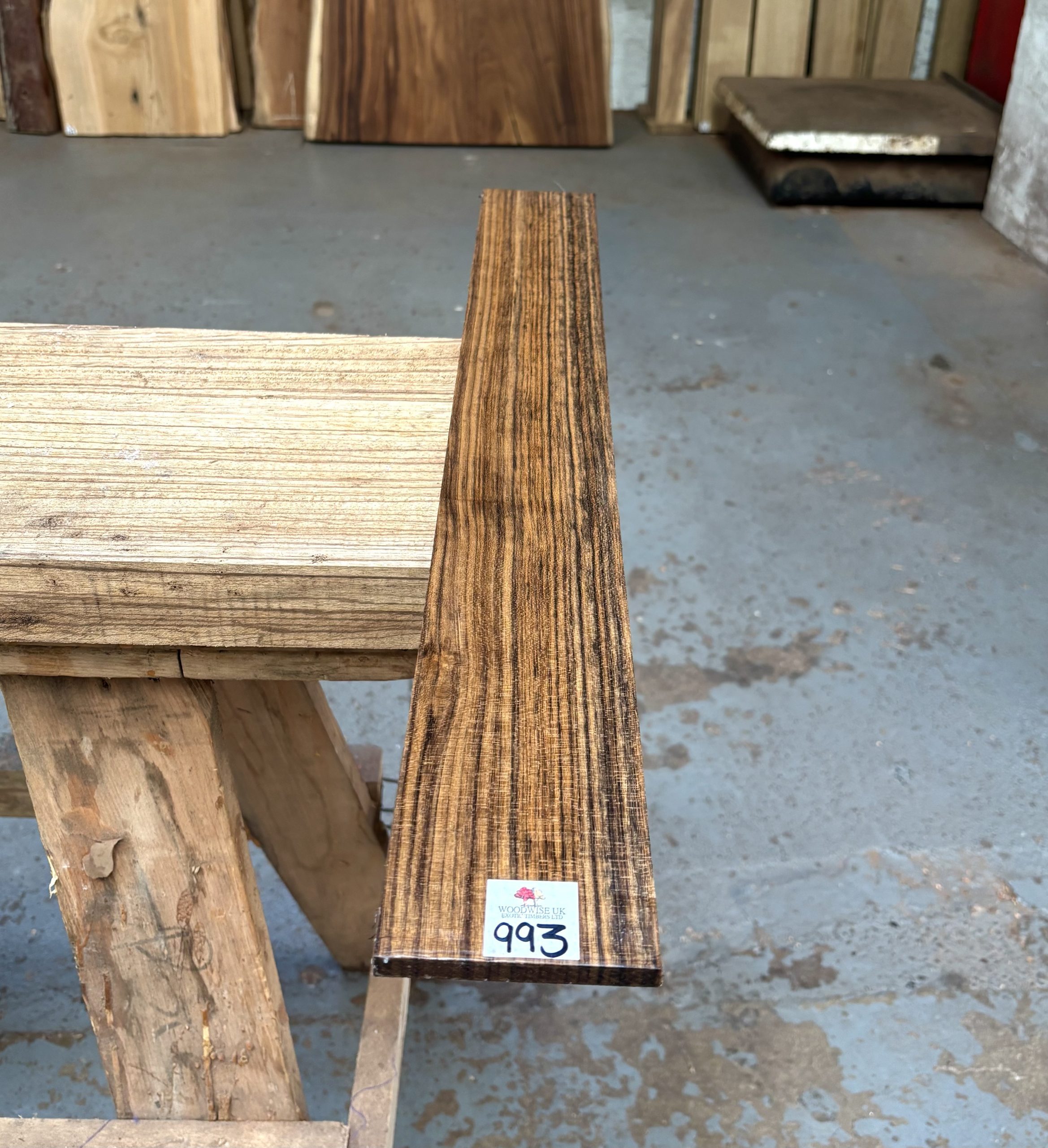 Amazique/Ovangkol Fingerboard (Bass) 715x90x10 mm