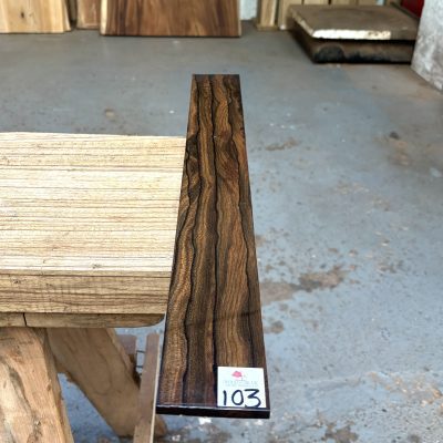 Ziricote fingerboard 570x70x8 mm