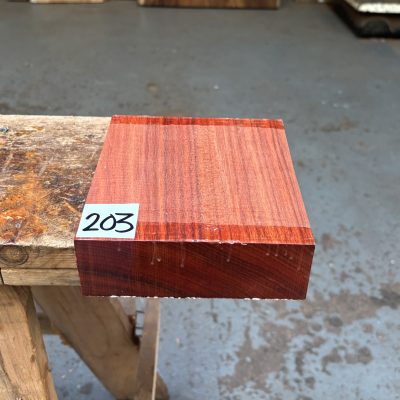 Bloodwood 6x6x2 Inches