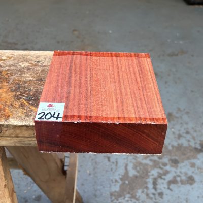 Bloodwood 6x6x2 Inches