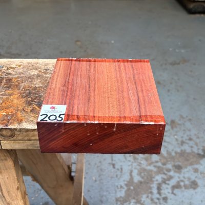 Bloodwood 6x6x2 Inches