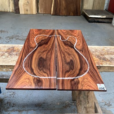Bolivian Rosewood Guitar Top 550x360x9 mm
