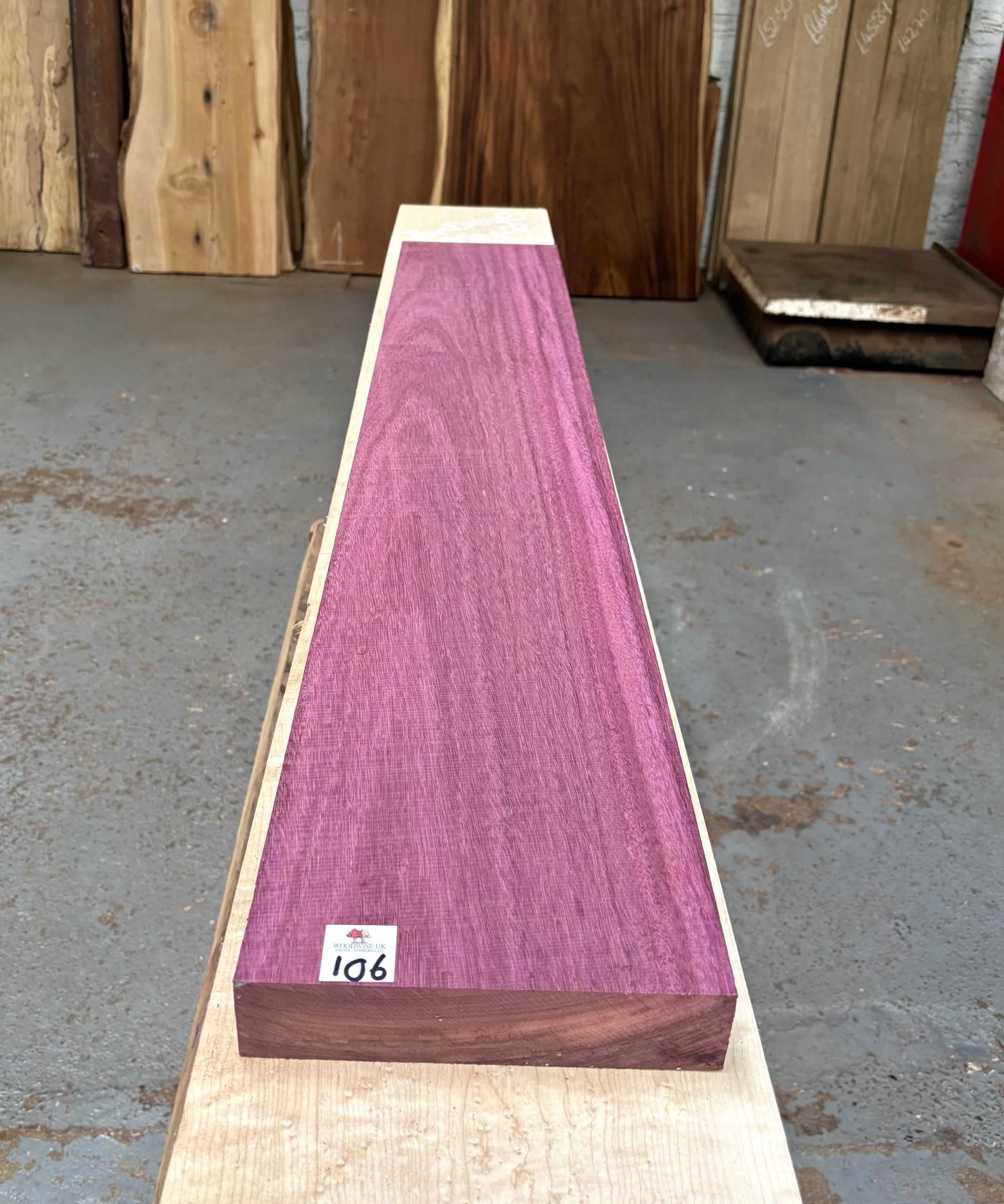 Purpleheart 1225x200x46 mm