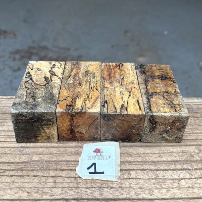 Spalted Tamarind Block/Bottle Stopper Blanks 40x40x80 mm