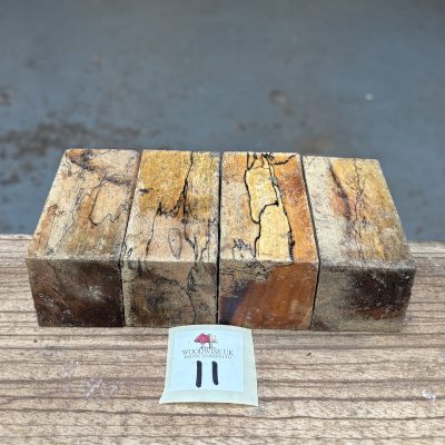 Spalted Tamarind Block/Bottle Stopper Blanks (4 Pieces) 40x40x80 mm