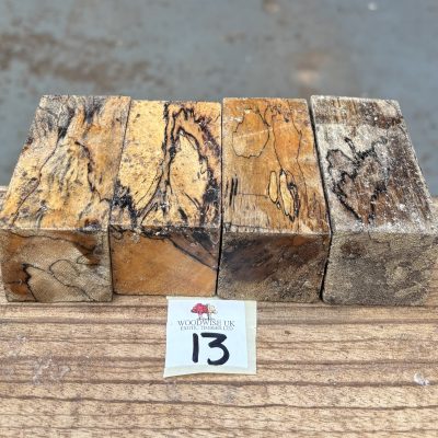 Spalted Tamarind Block/Bottle Stopper Blanks (4 Pieces) 40x40x80 mm