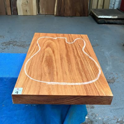 Khaya Mahogany Guitar Body Blank (1 Piece) 530x355x46 mm