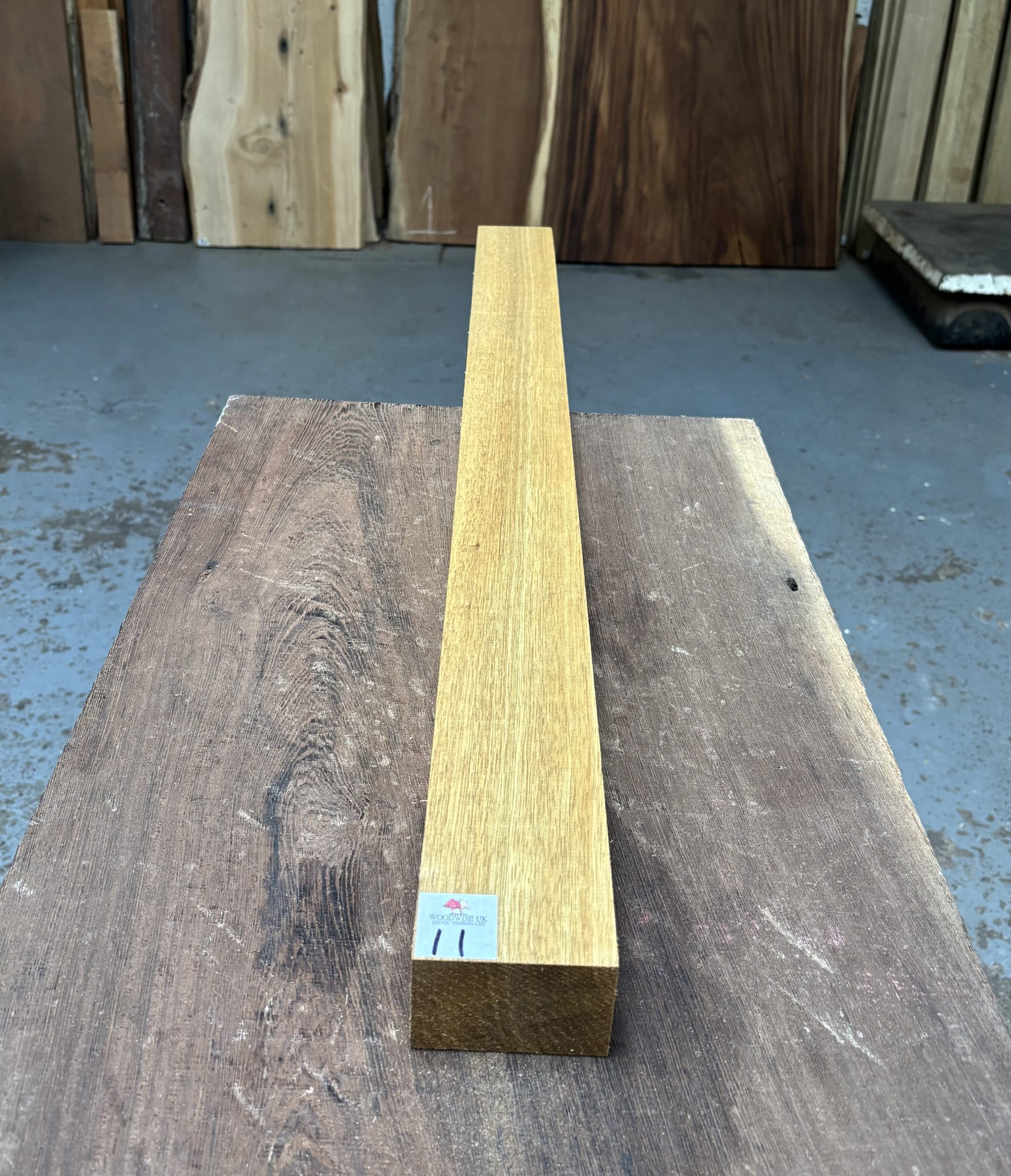 White Limba Guitar Neck 920x75x49 mm