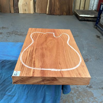 Khaya Mahogany Guitar Body Blank (1 Piece) 535x355x50 mm