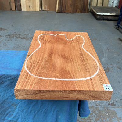 Khaya Mahogany Guitar Body Blank (1 Piece) 515x355x50 mm
