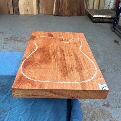 Khaya Mahogany Guitar Body Blank (1 Piece) 530x355x48 mm
