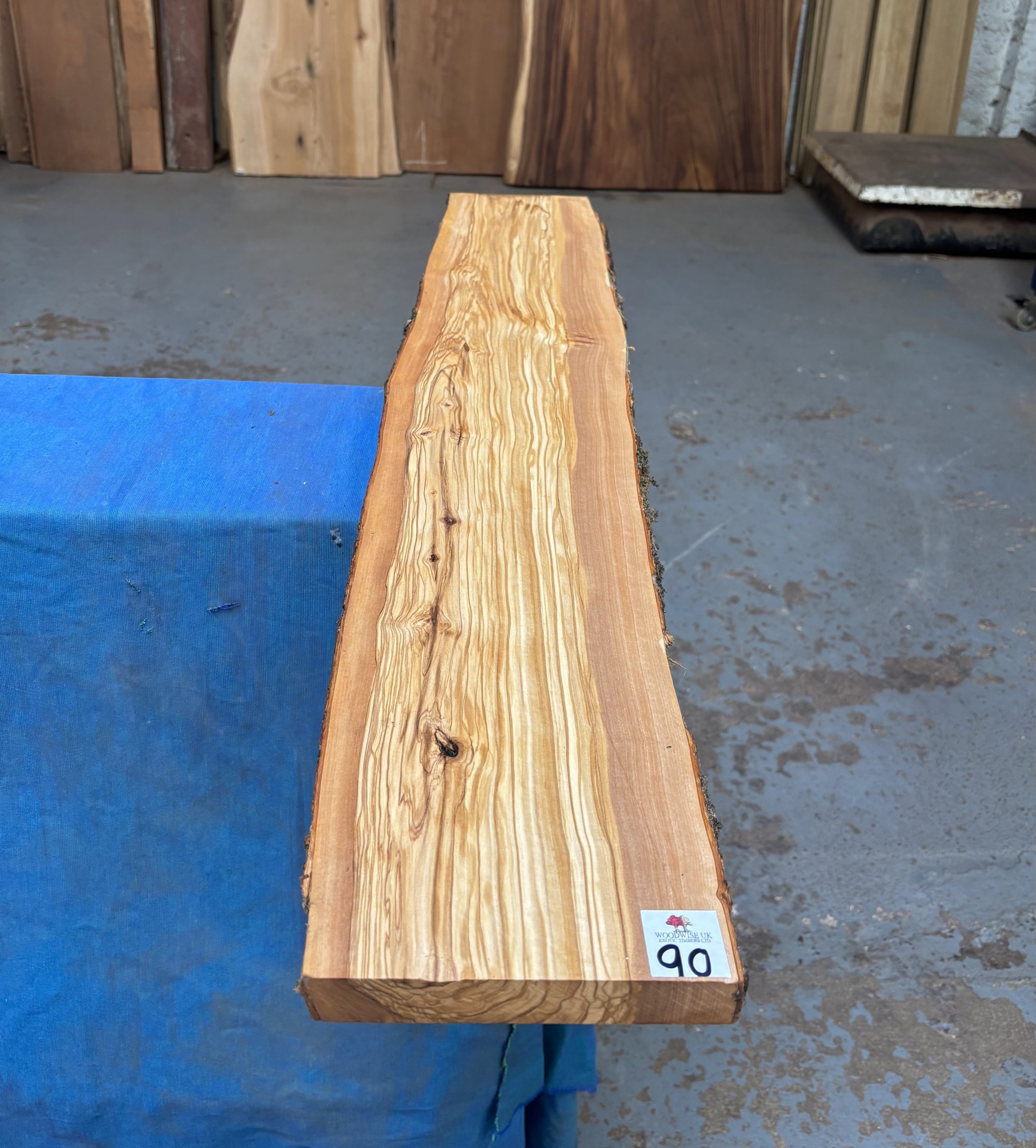 Mediterranean Olivewood Board 1020x160-180x25 mm