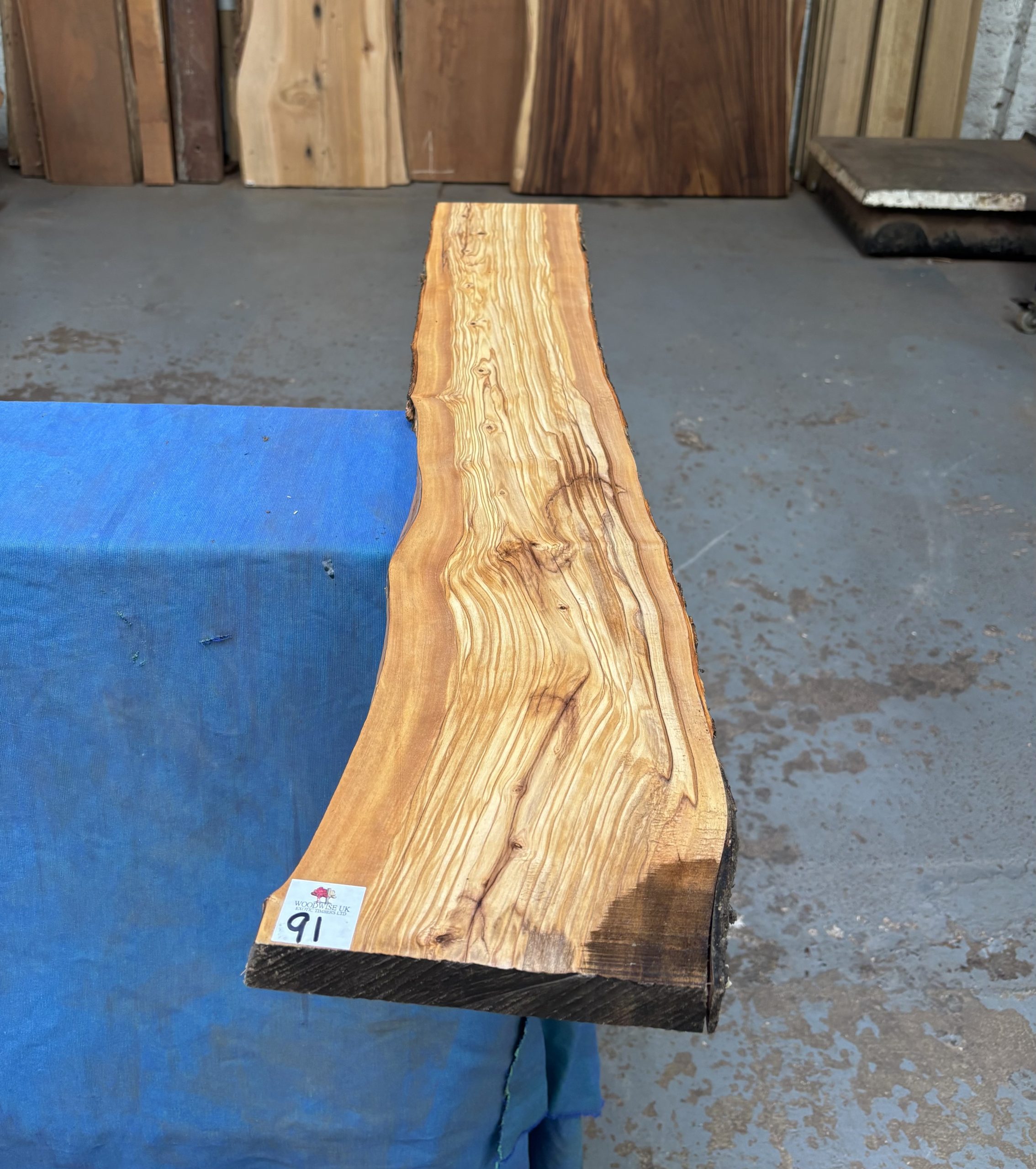 Mediterranean Olivewood Board 1030x150-170x25 mm