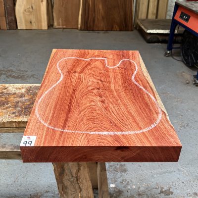 Namibian Rosewood Guitar Body Blank (1 Piece) 535x355x50 mm